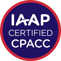 IAAP CPACC badge