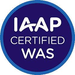 IAAP WAS badge