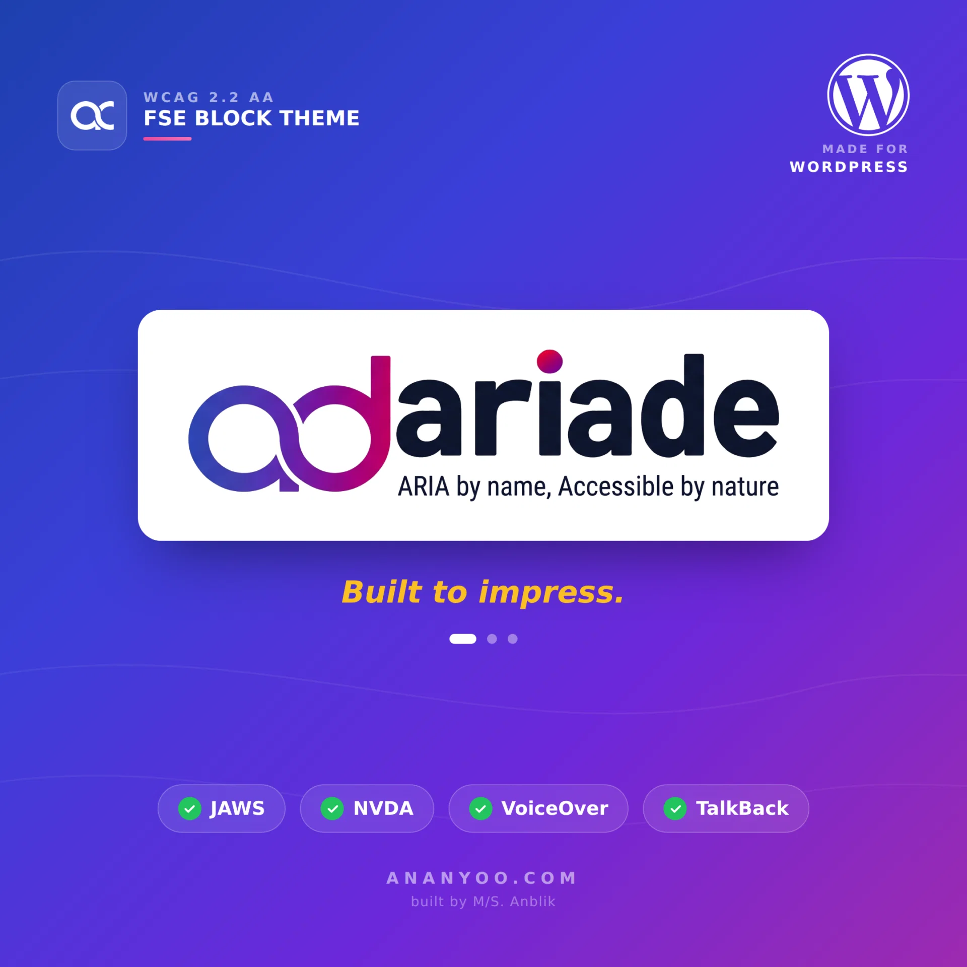 WordPress accessible theme preview